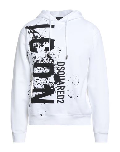 Dsquared2 Icon Man Sweatshirt White Size L Cotton In White