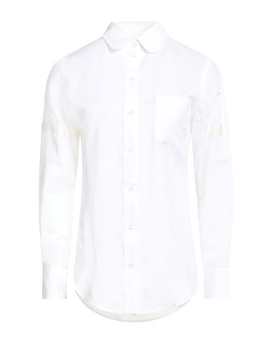 Thom Browne Woman Shirt White Size 6 Linen, Cotton, Silk