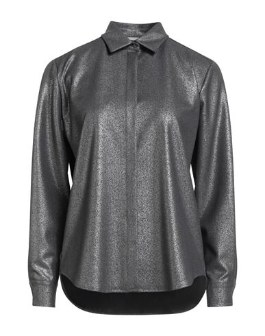 Emma Em...ma Woman Shirt Grey Size M Polyester, Viscose, Elastane