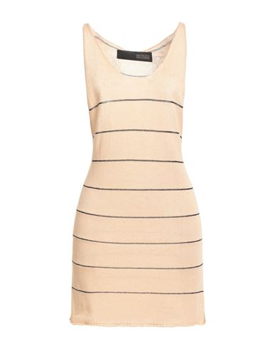 Messagerie Woman Tank Top Beige Size S/m Linen, Viscose, Cotton