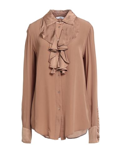 Mason's Woman Shirt Brown Size 8 Viscose In Brown