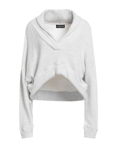 Jacob Lee Woman Sweatshirt Light Grey Size Xs Nylon, Organic Cotton