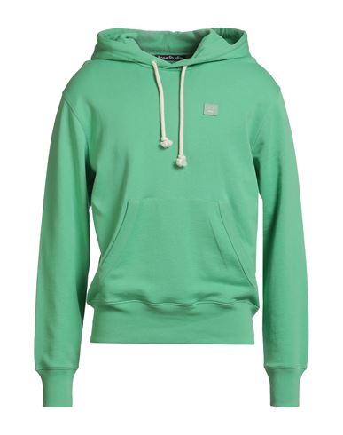 Acne Studios Man Sweatshirt Green Size L Cotton In Green