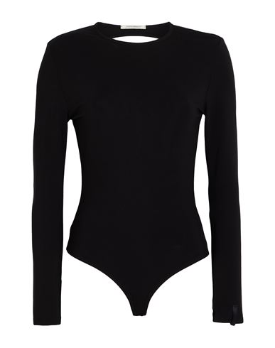 Hinnominate Woman Bodysuit Black Size M Rayon, Polyamide, Elastane