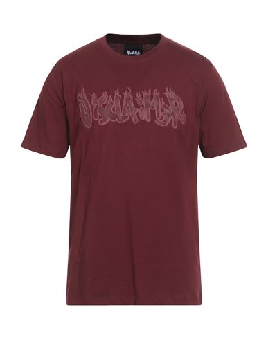 Disclaimer Man T-shirt Burgundy Size Xl Cotton In Burgundy