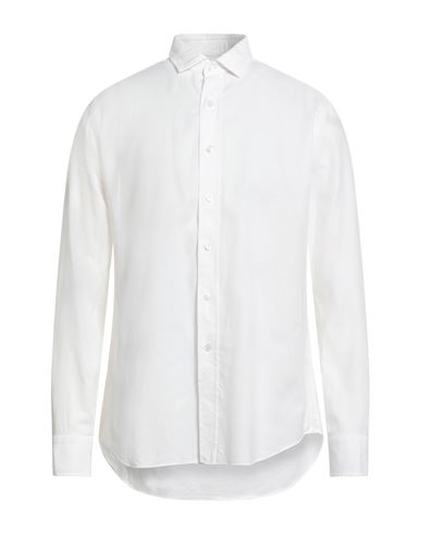 Salvatore Piccolo Man Shirt White Size 17 ½ Cotton