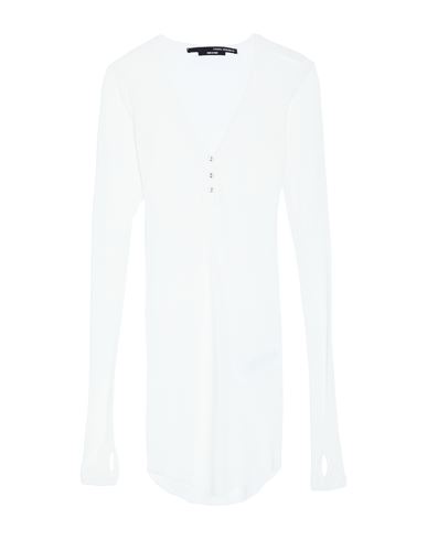 Isabel Benenato Woman T-shirt White Size 4 Cotton, Modal