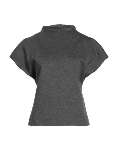 Vicolo Woman T-shirt Grey Size M Viscose, Polyamide, Elastane