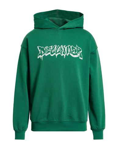 Disclaimer Man Sweatshirt Green Size Xl Cotton In Green