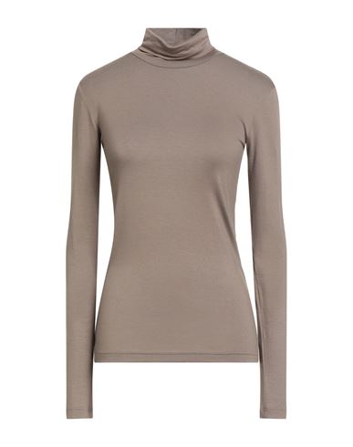 Hinnominate Woman T-shirt Taupe Size L Viscose, Elastane