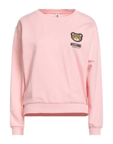 Moschino Underwear Woman Sweatshirt Pink Size L Cotton, Elastane