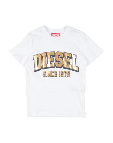 Diesel Toddler Boy T-shirt White Size 6 Cotton In White