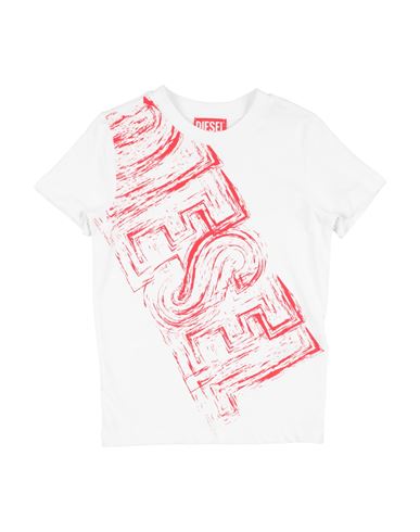 Diesel Toddler Boy T-shirt White Size 6 Cotton In White