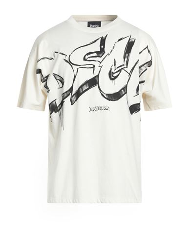 Disclaimer Man T-shirt Ivory Size Xl Cotton In Neutral