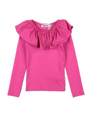 Molo Toddler Girl Top Fuchsia Size 3 Organic Cotton, Elastane In Pink