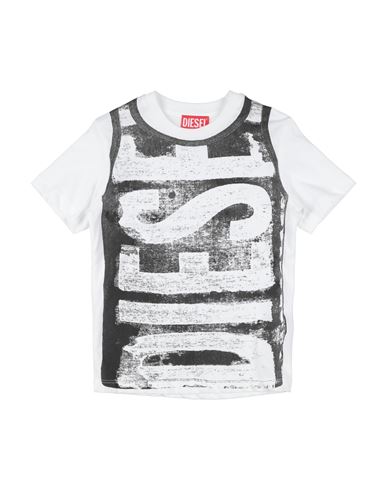 Diesel Toddler Boy T-shirt White Size 6 Cotton