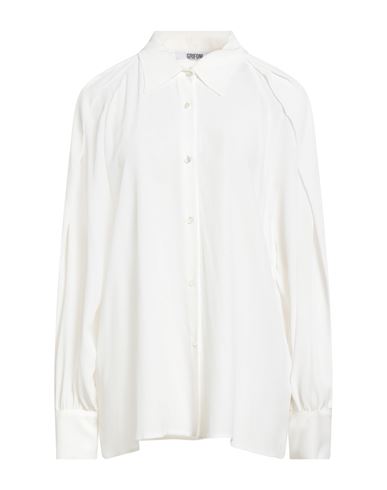 Grifoni Woman Shirt White Size 10 Acetate, Silk In White
