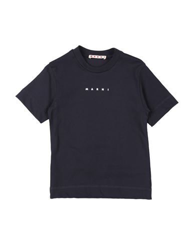 Marni Toddler Girl T-shirt Midnight Blue Size 6 Cotton In Blue