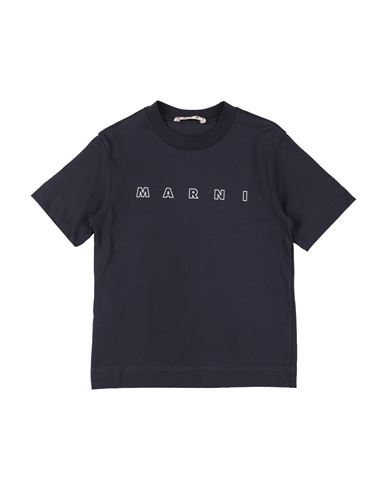 Marni Toddler Girl T-shirt Midnight Blue Size 6 Cotton In Blue
