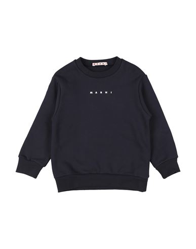 Marni Toddler Girl Sweatshirt Midnight Blue Size 6 Cotton In Black