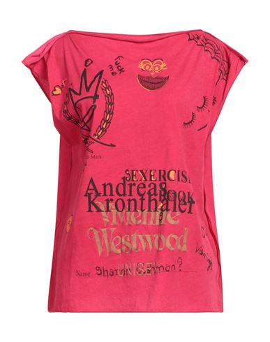Andreas Kronthaler X Vivienne Westwood Woman T-shirt Magenta Size Onesize Cotton In Pink