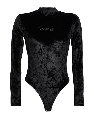 Disclaimer Woman Bodysuit Black Size M Polyester, Elastane