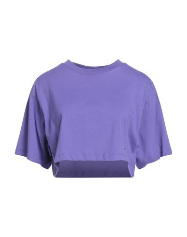 Hinnominate Woman T-shirt Purple Size M Cotton