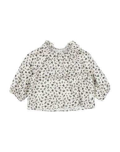 Teddy & Minou Newborn Girl Top Off White Size 3 Cotton, Viscose In White