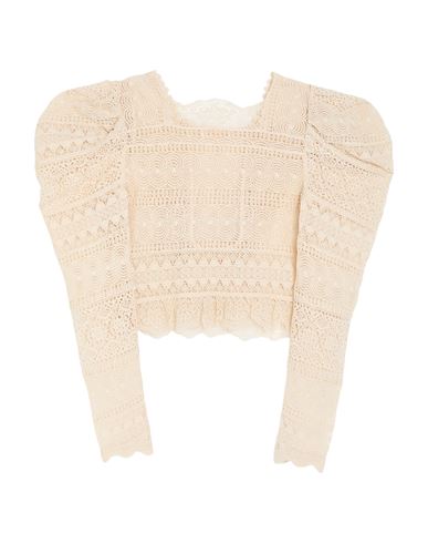 Ulla Johnson Woman Top Beige Size 8 Cotton, Silk