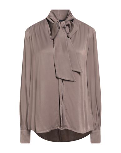 Alpha Studio Woman Shirt Light Brown Size 10 Viscose