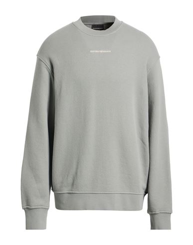 Emporio Armani Man Sweatshirt Light Grey Size S Cotton, Elastane In Multi