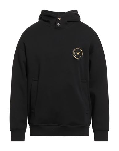 Emporio Armani Logo Hoodie In Black