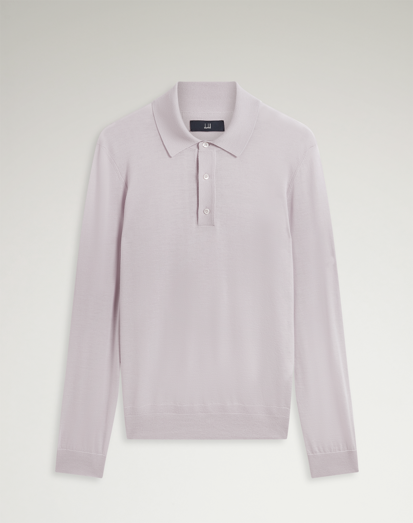 Dunhill Superfine Cashmere Long Sleeve Polo