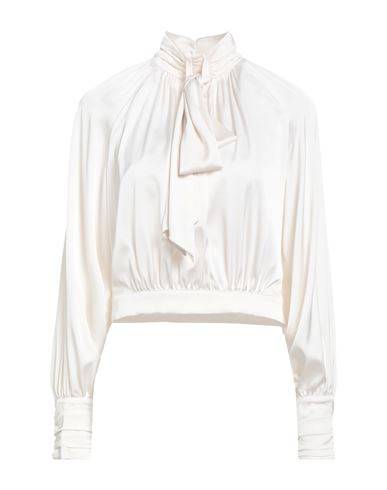 Divedivine Woman Top Off White Size 10 Polyester, Elastane In White