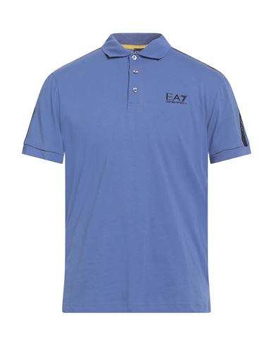Poloshirt Herren Azurblau S Herren
