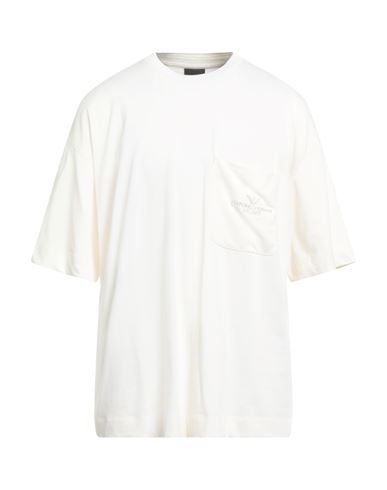 Emporio Armani Man T-shirt Cream Size S Cotton In White