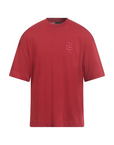 Emporio Armani Man T-shirt Red Size L Cotton In Red