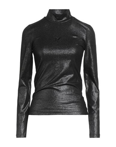 Karl Lagerfeld Woman T-shirt Black Size M Organic Cotton, Elastane In Black