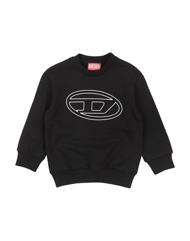 Diesel Toddler Boy Sweatshirt Black Size 6 Cotton In Black