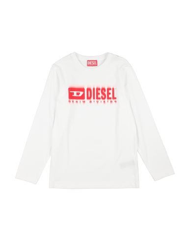 Diesel Toddler Boy T-shirt White Size 6 Cotton In White