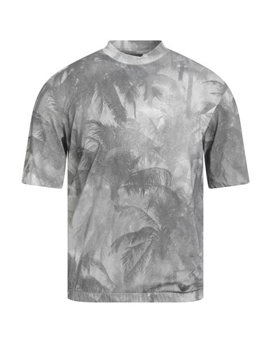 Emporio Armani Man T-shirt Grey Size L Cotton In Gray