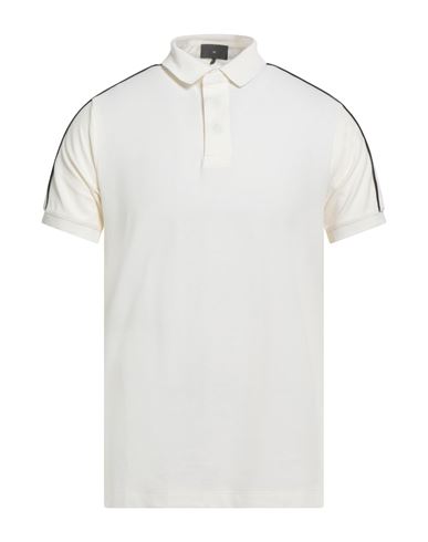 Emporio Armani Man Polo Shirt Beige Size L Cotton, Polyester, Elastane In Gray