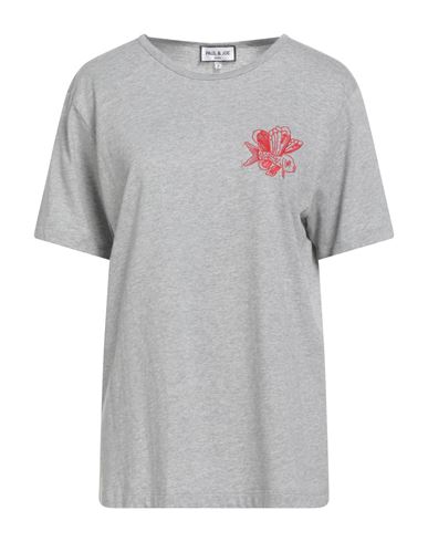 Paul & Joe Woman T-shirt Light Grey Size Xl Cotton In Gray