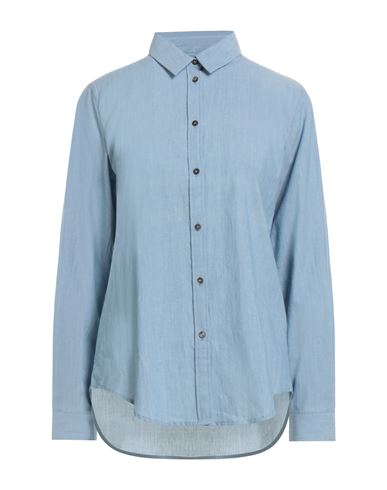 Mosca Woman Shirt Sky Blue Size Xl Cotton
