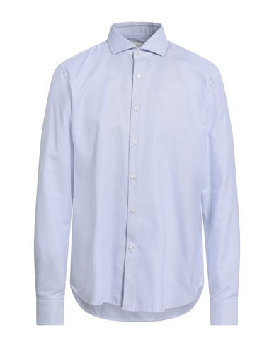 Ghirardelli Man Shirt Light Blue Size 17 Cotton In Blue