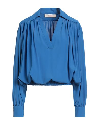 Jucca Woman Top Azure Size 10 Acetate, Silk