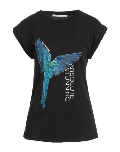 White Wise Woman T-shirt Black Size L Cotton