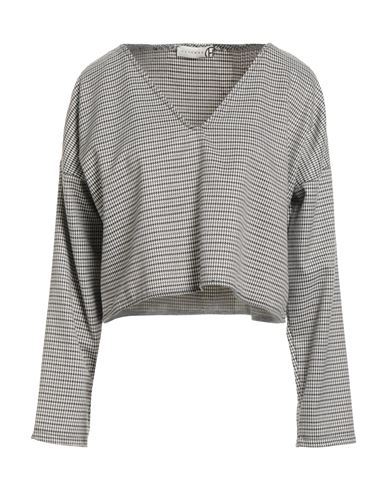 Haveone Woman Top Black Size M Polyester, Elastane In Gray