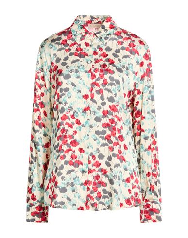 Purotatto Woman Shirt Ivory Size 10 Viscose, Elastane In Multi