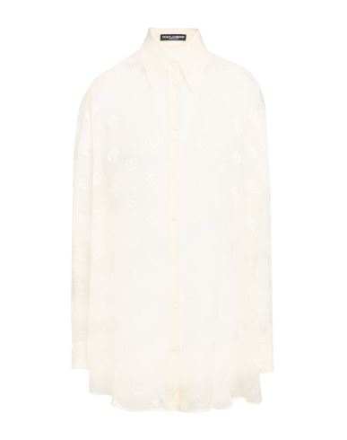 Dolce & Gabbana Woman Shirt Ivory Size 6 Viscose, Silk In White
